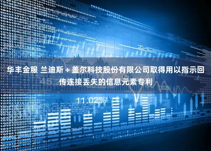 华丰金服 兰迪斯＋盖尔科技股份有限公司取得用以指示回传连接丢失的信息元素专利